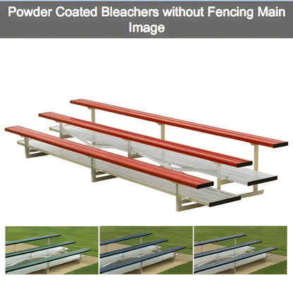 Bleacher 2-3 Row Powder Coated Aluminum Bleachers - NB0215C