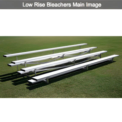 Bleacher 4 Row Low Rise Aluminum Bleachers - LR0408