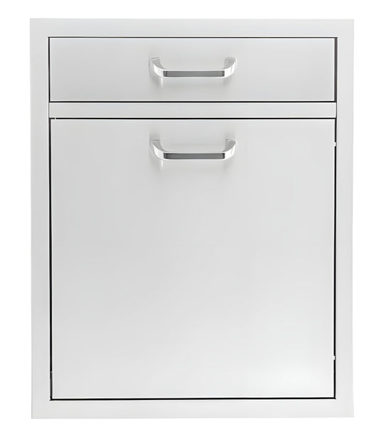 PCM 260 Series 20" Single Drawer & Roll-Out Trash/Recycling Bin Combo - BBQ-260-TR-DR