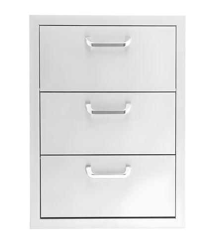 PCM 260 Series 16" Triple Drawer w/ Paper Towel Holder -  BBQ-260-DRW3-PTH