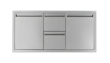 PCM 350 Series 42" Door/Double Drawer w/ Trash Roll-Out Combo - BBQ-350-DDC-42TR