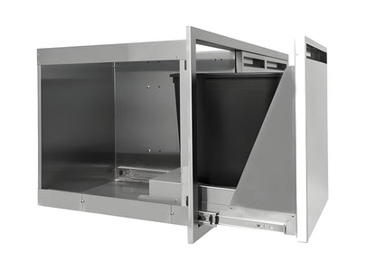PCM 350 Series 42" Door/Double Drawer w/ Trash Roll-Out Combo - BBQ-350-DDC-42TR