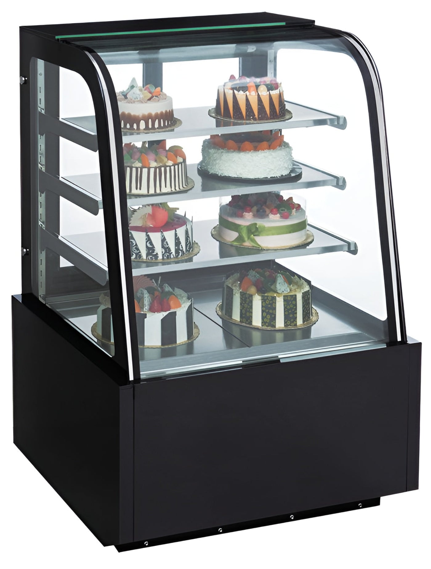 Chef AAA - TDM36R-CB, 36" Curved Glass Bakery Case - TDM36R-CB