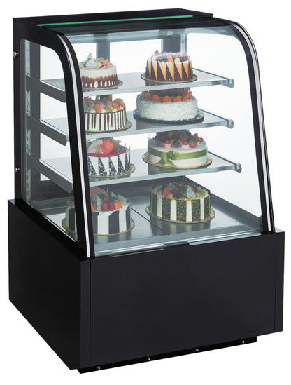 Chef AAA - TDM60R-CB, 60" Curved Glass Bakery Case - TDM60R-CB