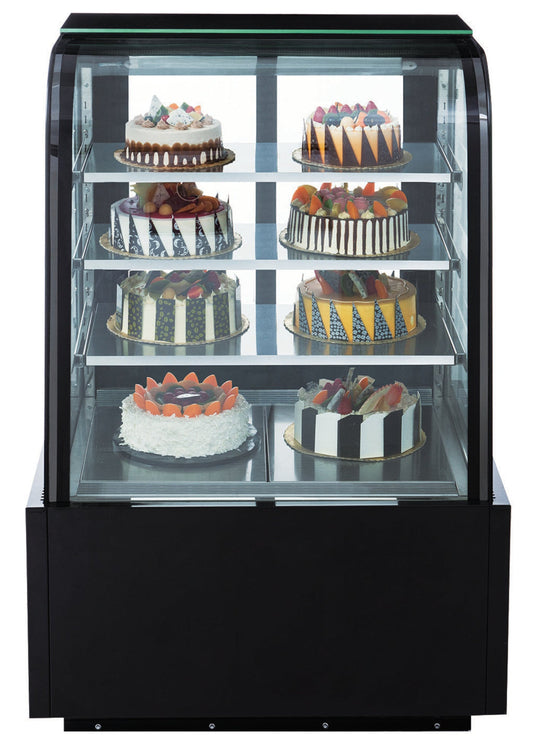 Chef AAA 72" Curved Glass Bakery Case - TDM72R-CB