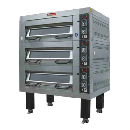 BakeMax 47" Two Deck Electric Oven, Accommodates (2) 18" X 26" Pans, 220/60/3 - BMSD002