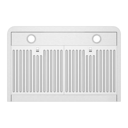 Awoco RH-SP06-RT Super Quiet Split Stainless Steel Range Hood, 4 Speeds, 800CFM, Rectangular Top Vent with LED Lights - RH-SP06-RT30