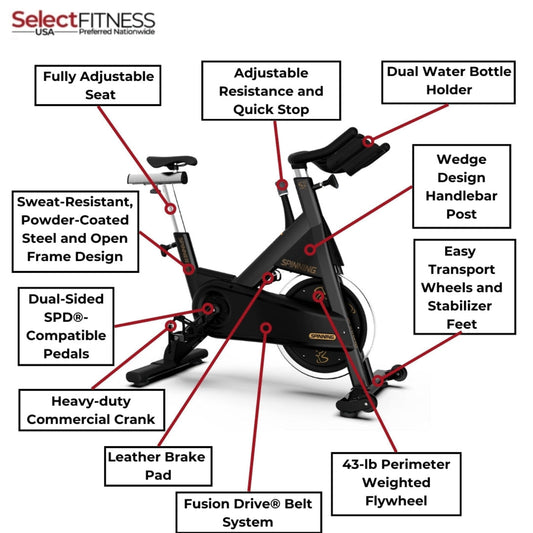 Spinning Spin Bikes Spinning PRO Commercial Spin Bike - Spinner Line - 10-027