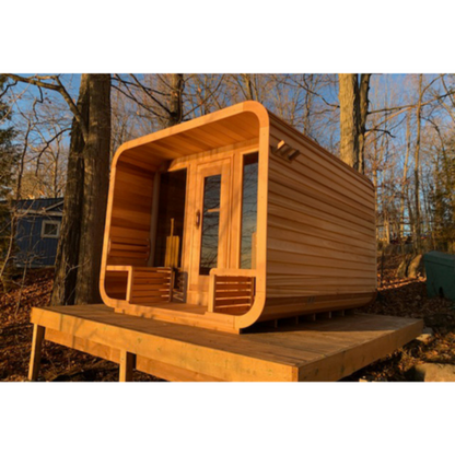 Dundalk LeisureCraft Clear Cedar Outdoor Luna Sauna - DLCCCOLS8WX6-8KW