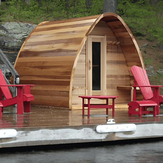 Dundalk LeisureCraft Clear Cedar POD Sauna - DLCCCPOD8X6-8KW