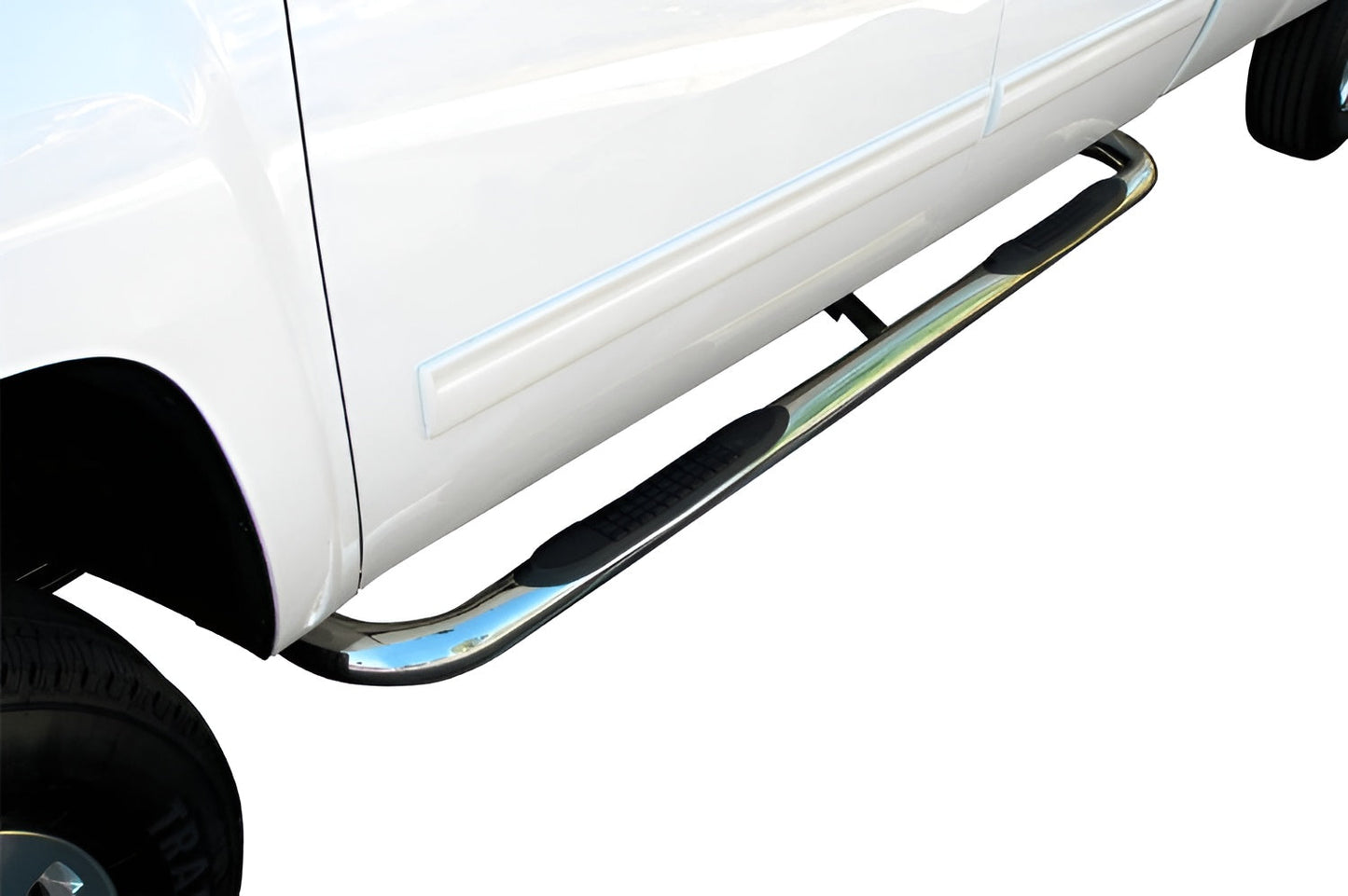 Steelcraft 1999-2019 Chevy Silverado 2500/3500 3" Round Sidebars - Stainless Steel - 202127