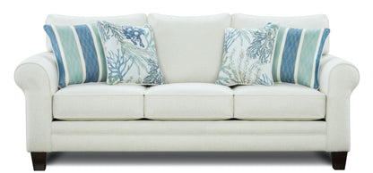 Modway Furniture 1144 Transitional Sleep Sofa - Coastal Style with Reversible Cushions & Stain-Resistant Fabric - 1144 Grande Glacier Sleeper