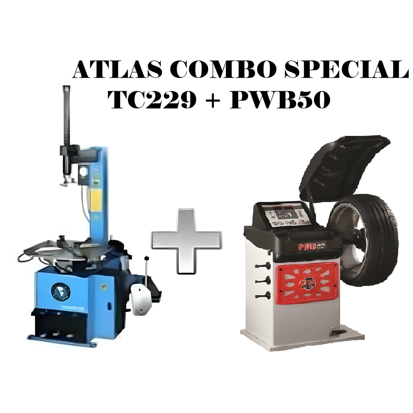 Atlas TC229 Tire Changer + PWB50 Wheel Blancer Combo Package - ATETCWB-COMBO7-FPD