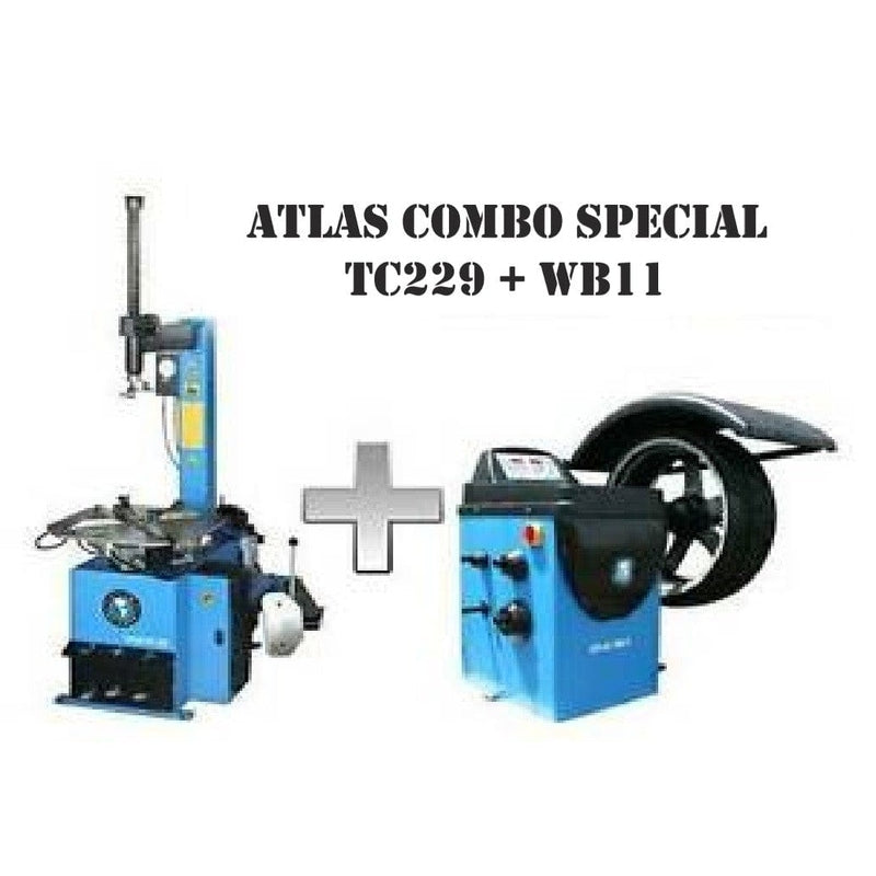 Atlas TC229 Tire Changer + WB11 Wheel Balancer Combo Package - ATETCWB-COMBO1-FPD