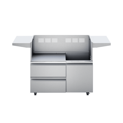Twin Eagles 42'' Freestanding Outdoor Gas Grill Base with Storage Drawers & Single Door - TEGB42SD-B