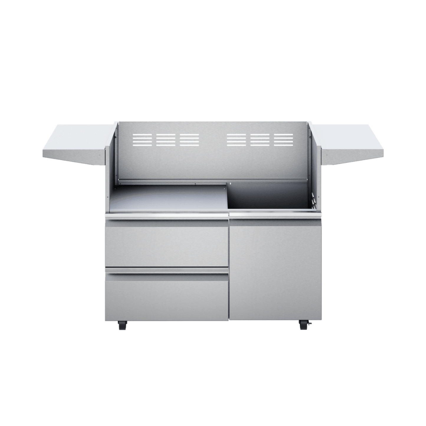 Twin Eagles 42'' Freestanding Outdoor Gas Grill Base with Storage Drawers & Single Door - TEGB42SD-B