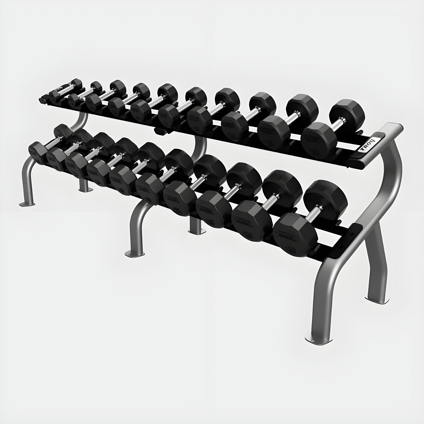 TROY 10-Pair Dumbbell Saddle Rack - DR-10