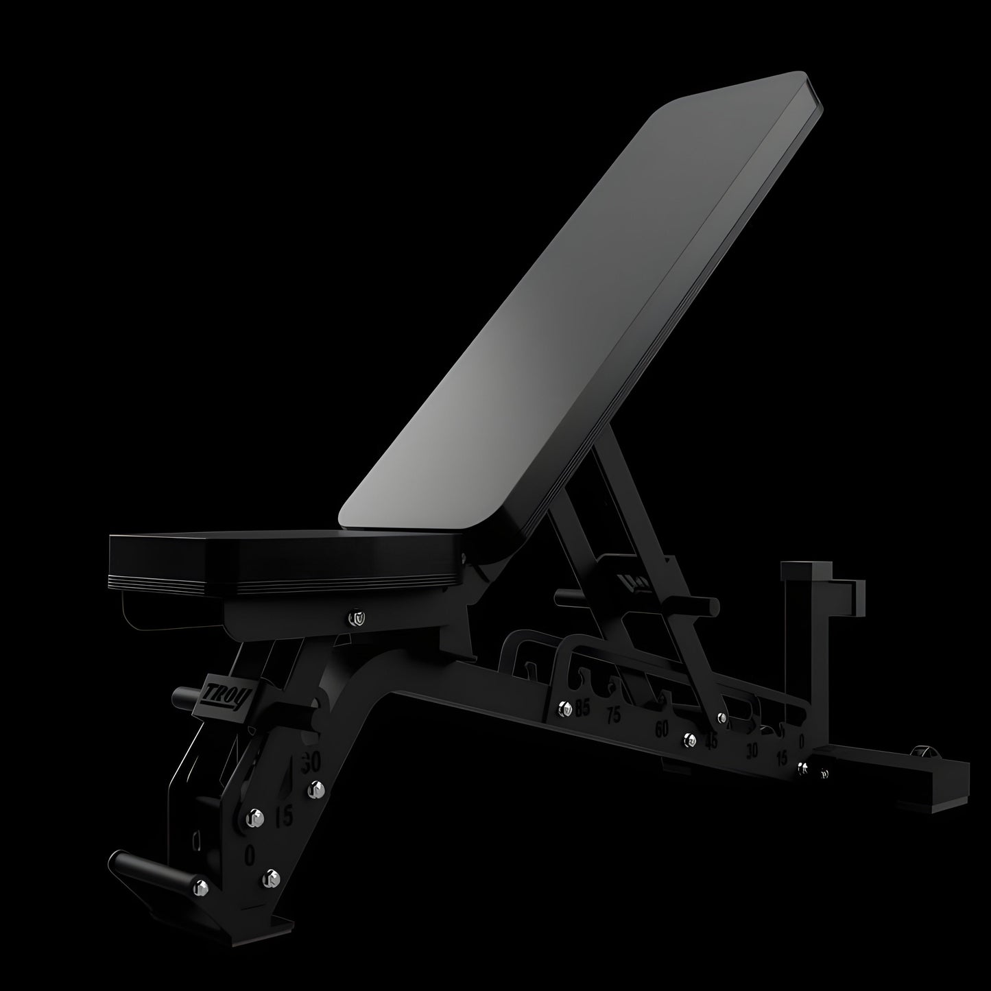 TROY Commercial Adjustable Ladder Bench - G-AB-L-BLK-1