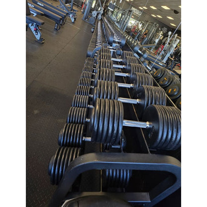 TROY PFD-R Pro-Style Dumbbells Sets with Rubber Ends