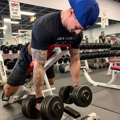 TROY PFD-R Pro-Style Dumbbells Sets with Rubber Ends