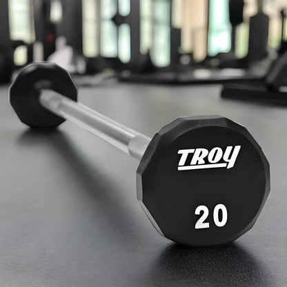 TROY Urethane Fixed Barbell Set 20-110 lb - TSB-020-110U