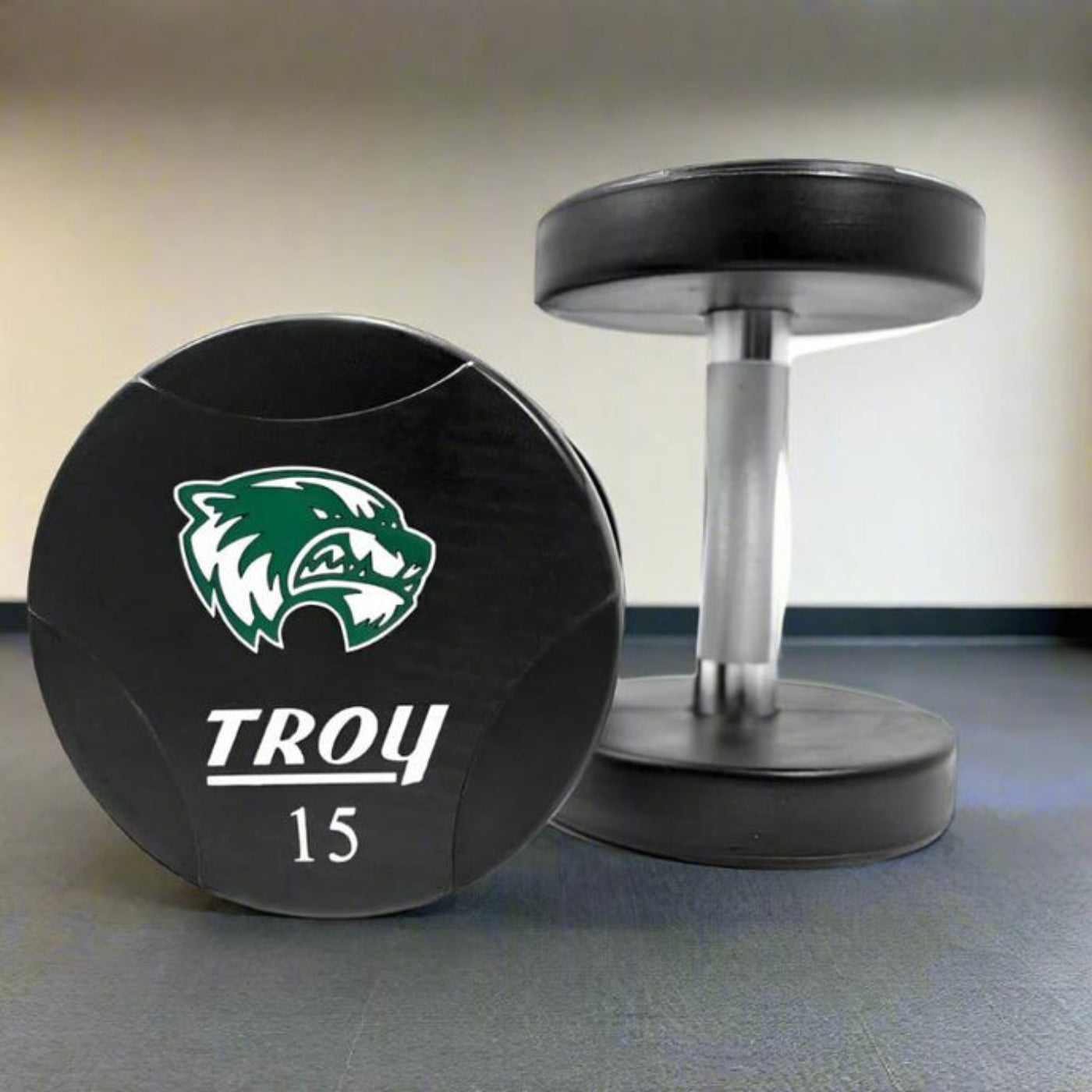 Troy Urethane Logo T-Clog Dumbbell Set 80-100 lbs (5 lb Increments) -  TSD-080-100UTL