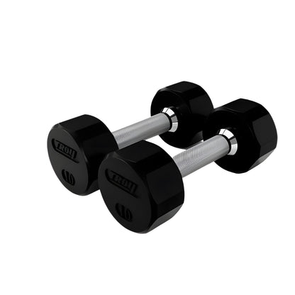 Troy TSD-R 12-Sided Rubber Encased Dumbbell Sets (5 lb Increments) - TSD-005-025R