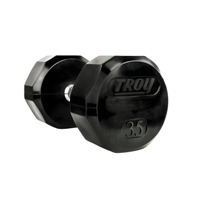 Troy TSD-R 12-Sided Rubber Encased Dumbbell Sets (5 lb Increments) - TSD-005-025R