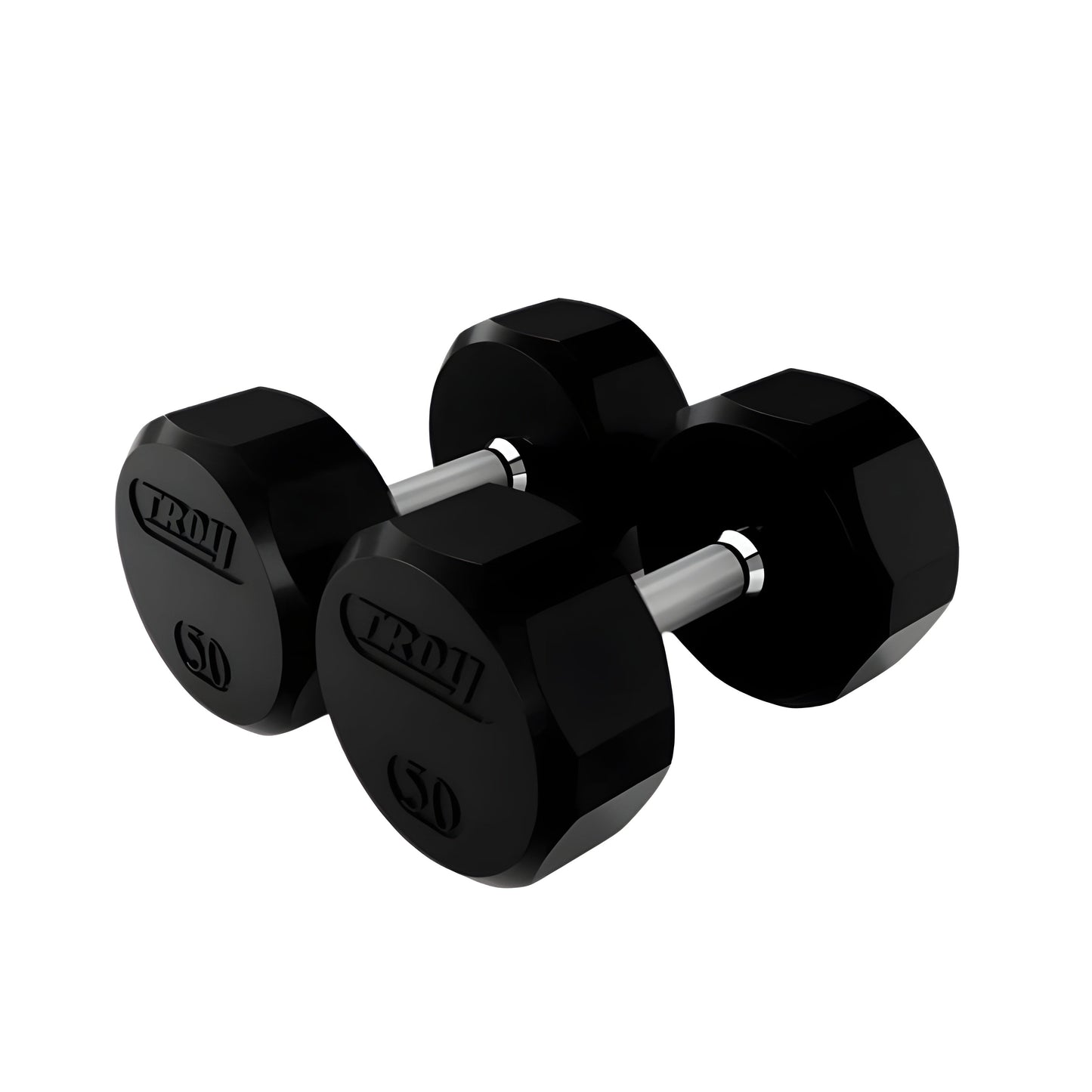Troy TSD-R 12-Sided Rubber Encased Dumbbell Sets (5 lb Increments) - TSD-005-025R