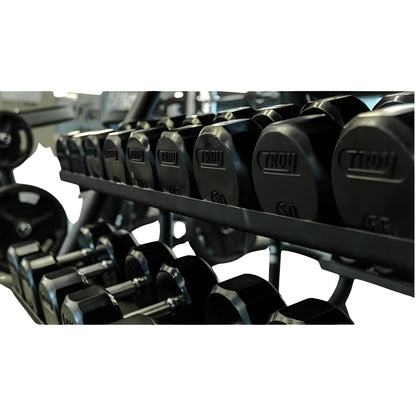 Troy TSD-R 12-Sided Rubber Encased Dumbbell Sets (5 lb Increments) - TSD-005-025R