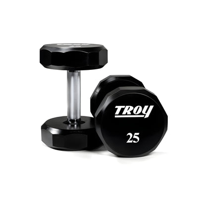 Troy TSD-U 12-Sided Urethane Encased Dumbbell Sets (Sold in 5lb Increments) - TSD-005-025U