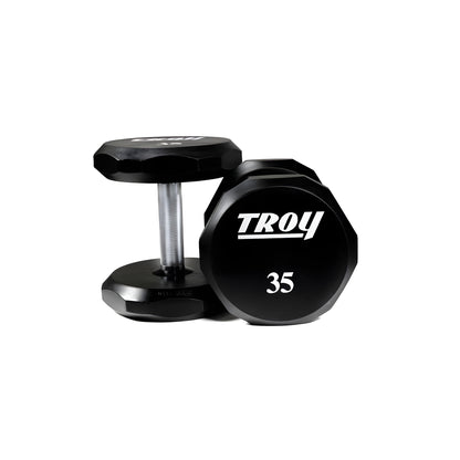Troy TSD-U 12-Sided Urethane Encased Dumbbell Sets (Sold in 5lb Increments) - TSD-005-025U