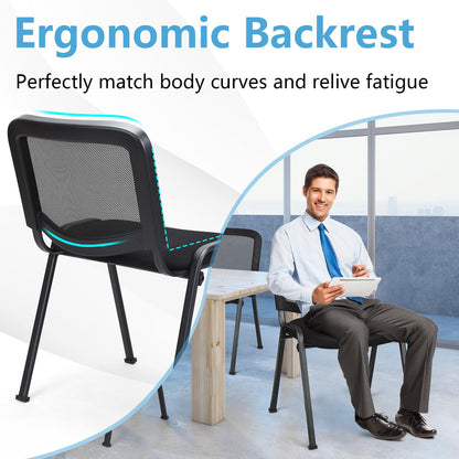 Tangkula Set of 5/10/15 Conference Chairs with Upholstered Seat - HW61922