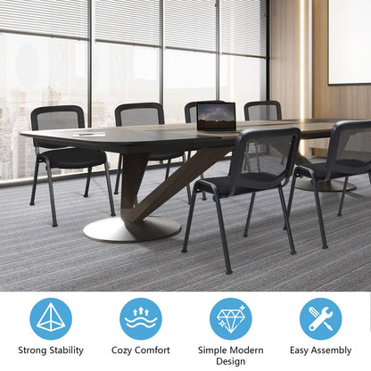 Tangkula Set of 5/10/15 Conference Chairs with Upholstered Seat - HW61922