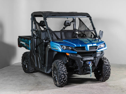 CFMoto UForce 1000 1/4" Scratch Resistant Tilting UTV Windshield - Pro Fit Frame