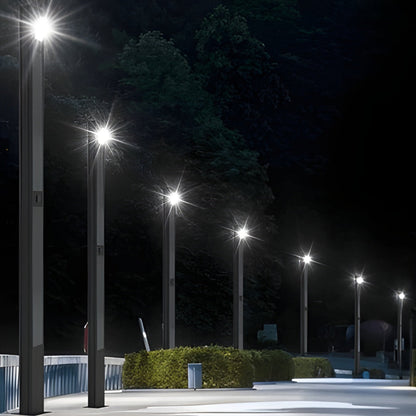 AVS Energy Solar Urban Light 60 Watt 9000 Lumens 5000K Black Housing Pathway Lighting Landscape Light Solar Resistant Bollard Light - AVS-TOTEM-60W
