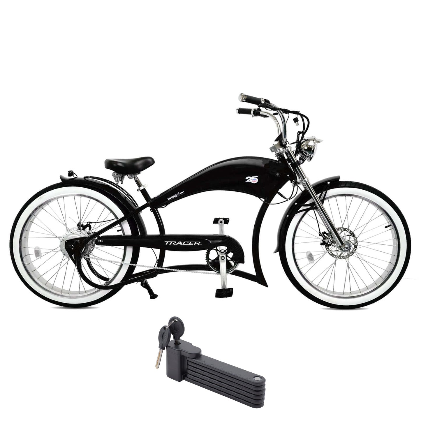Tracer 500W Twenty5 GT Chopper Cruiser Electric Bike