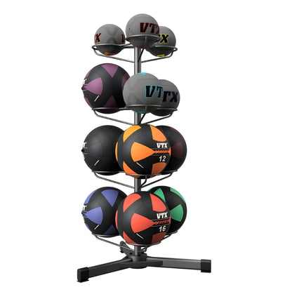 Troy Wall Ball Rack With 12 Medicine Balls - BALLPAC-GMB15G2