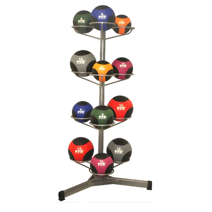 Troy Wall Ball Rack With 12 Medicine Balls - BALLPAC-GMB15G2