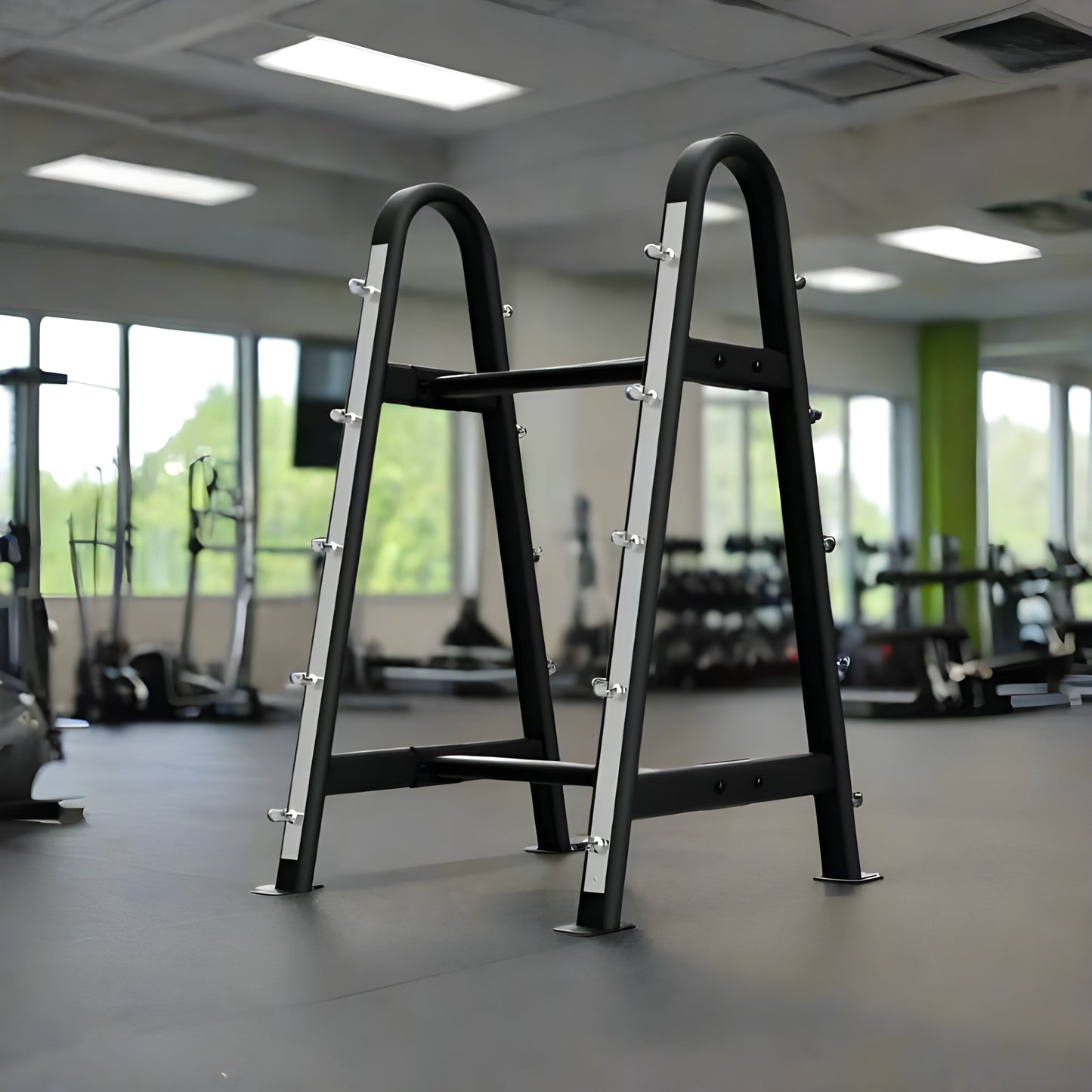 Troy BB-10 Double Sided Horizontal Fixed Barbell Rack - BB-10-MBLK