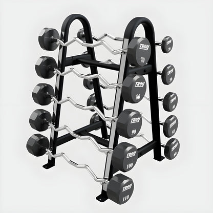 Troy BB-10 Double Sided Horizontal Fixed Barbell Rack - BB-10-MBLK
