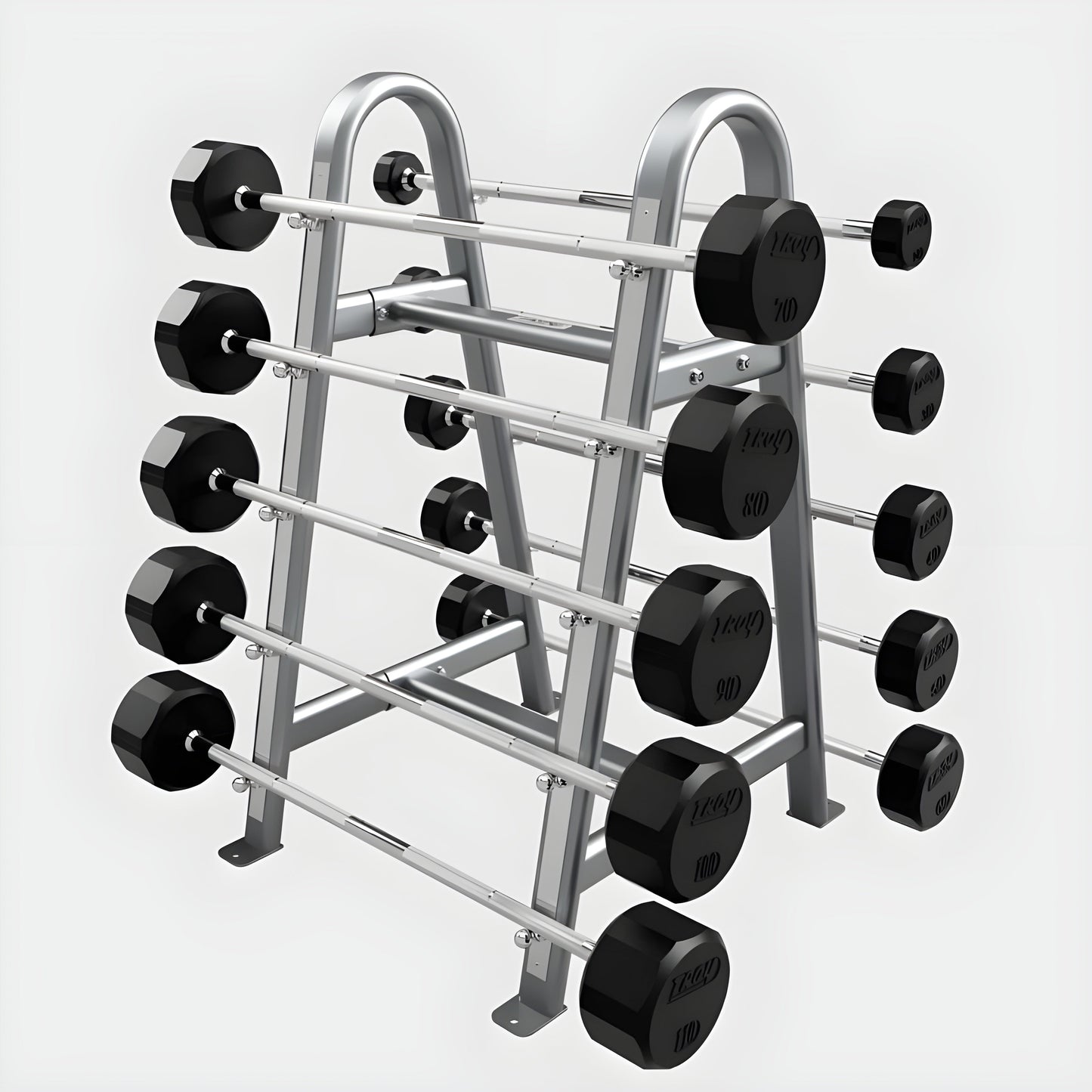 Troy BB-10 Double Sided Horizontal Fixed Barbell Rack - BB-10-MBLK