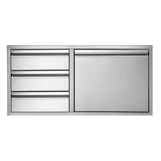 Twin Eagles TEDD363-B 36x20.75-Inch Door & Triple Drawer Combo - TEDD363-B