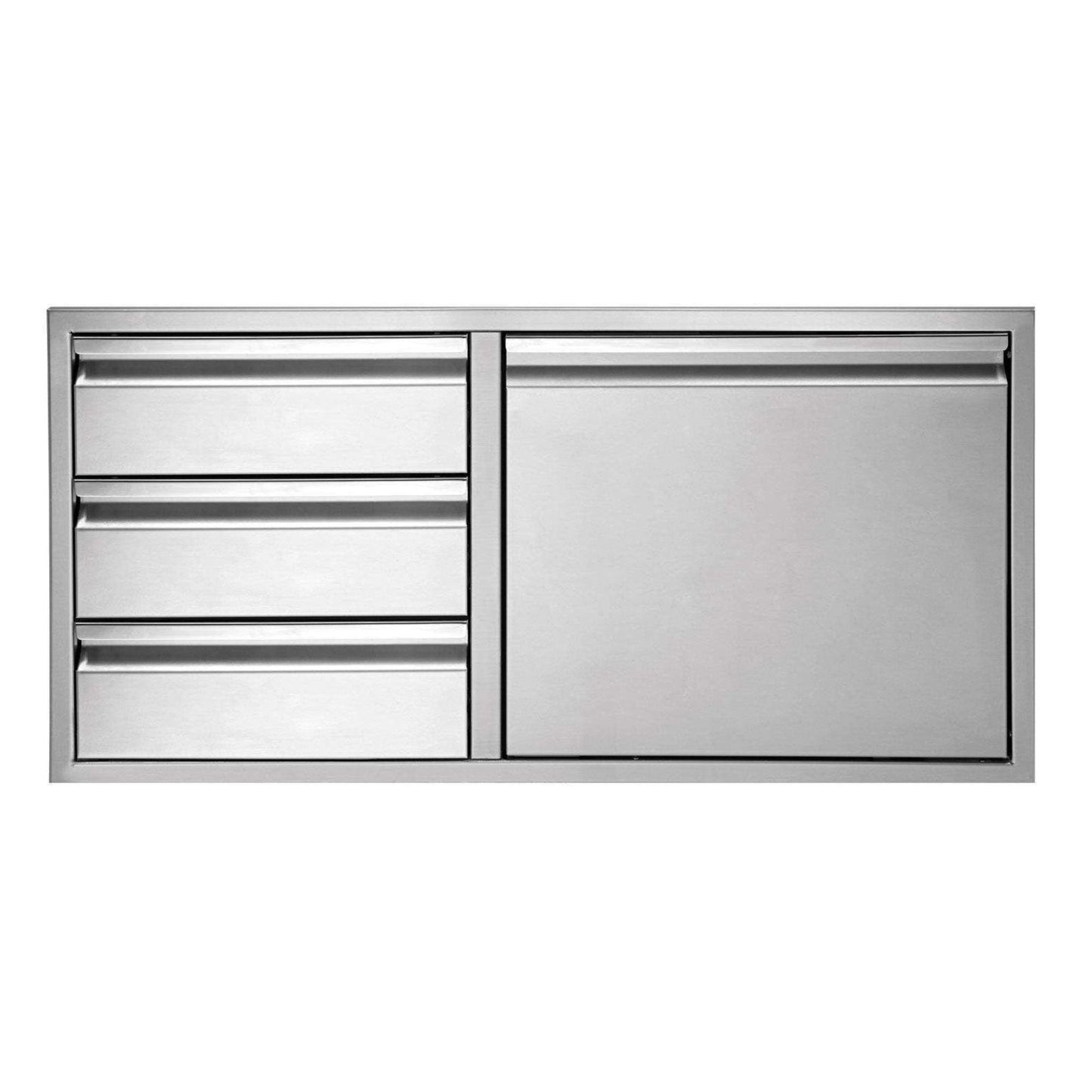 Twin Eagles TEDD363-B 36x20.75-Inch Door & Triple Drawer Combo - TEDD363-B