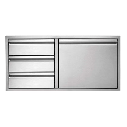 Twin Eagles TEDD363-B 36x20.75-Inch Door & Triple Drawer Combo - TEDD363-B