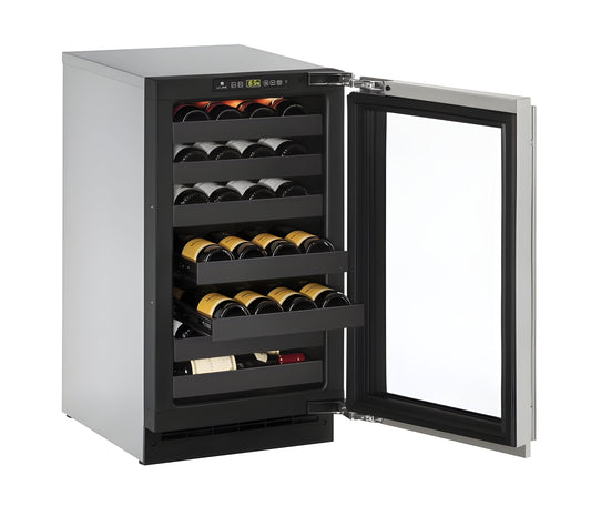 U-Line - 18" 2000 Series Wine Refrigerator - 2218WC - U-2218WCS-00B