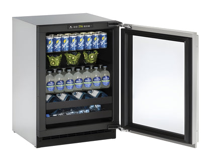 U-Line - 24" 2000 Series Beverage Center - 2224BEV - U-2224BEVS-00B