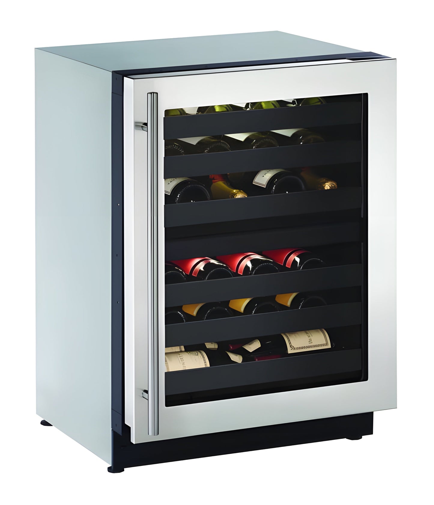 U-Line - 24" 2000 Series Dual-Zone Wine Refrigerator - 2224ZWC - U-2224ZWCS-00B