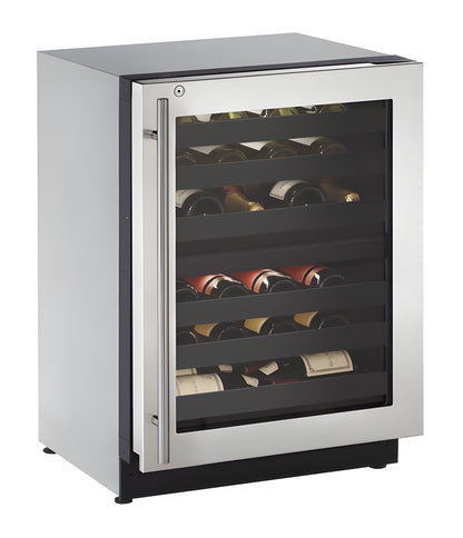 U-Line - 24" 2000 Series Dual-Zone Wine Refrigerator - 2224ZWC - U-2224ZWCS-00B