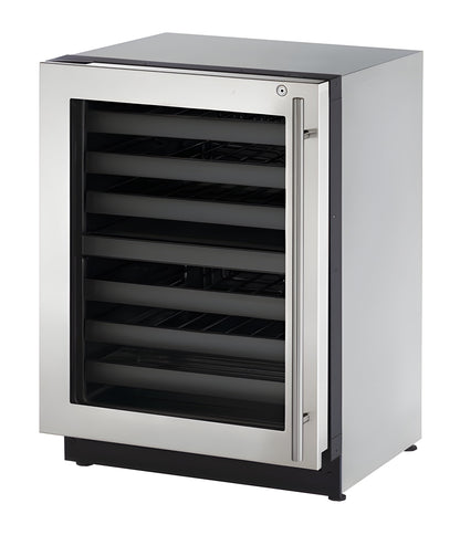 U-Line - 24" 2000 Series Dual-Zone Wine Refrigerator - 2224ZWC - U-2224ZWCS-00B